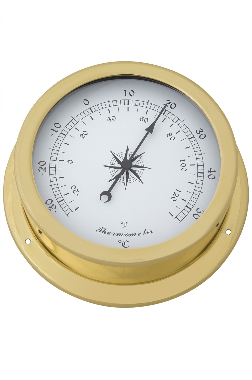 Thermometer Analog Messing rund, Online Shop