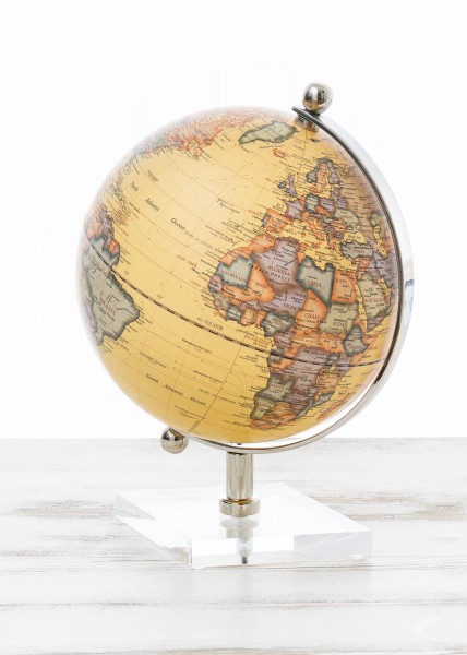 Globus beige 30cm chromlook