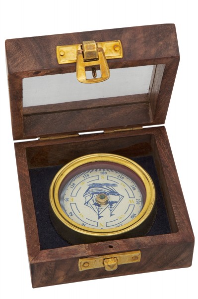 Kompass mit Schiffs Windrose