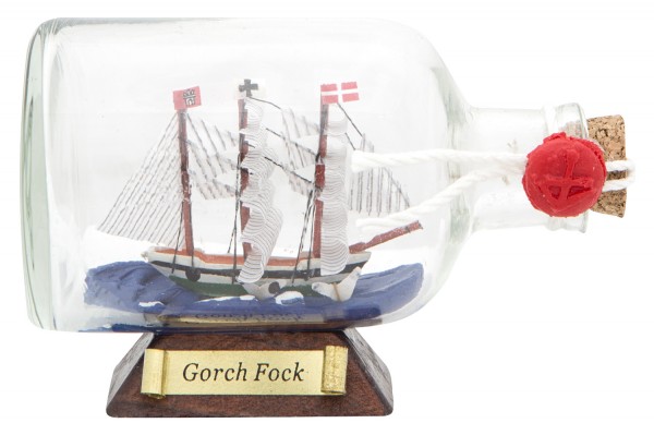 Flaschenschiff Gorch Fock, mini