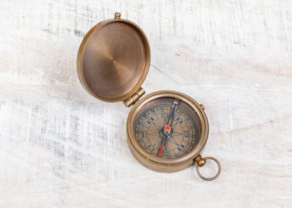 Kompass klein antiker Stil