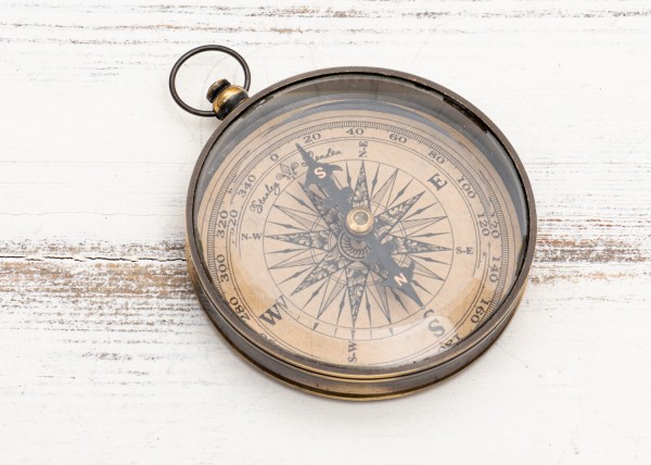 Kompass groß antik Windrose