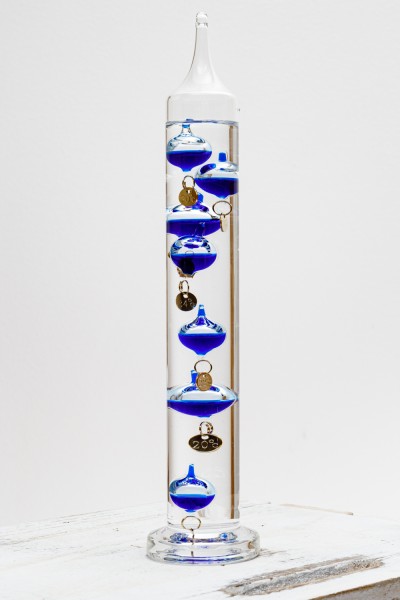 Thermomter Galileo blau Kugeln