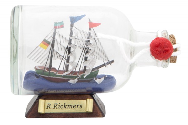 Kleines Flaschenschiff Rickmer Rickmers