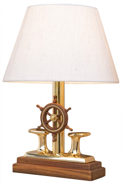 Heller Schirm 39 cm Taulampe G4090: Maritime Tischleuchte Seilrollen Lampe 