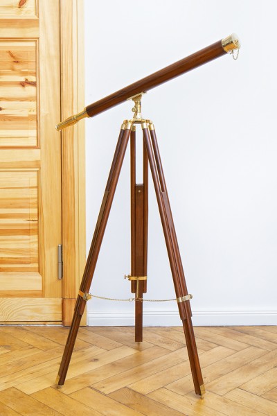 Teleskop antik Holz 160cm