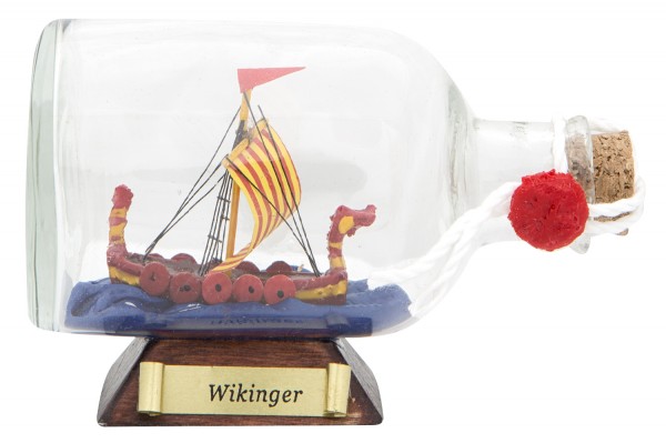 Flaschenschiff Wikinger, klein