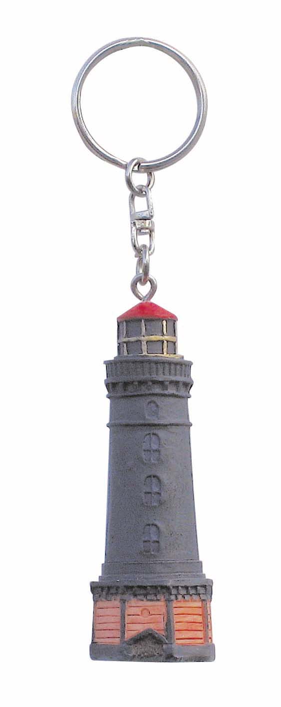 maritime Dekoration aus Polystein 15 cm Modell Leuchtturm Borkum 