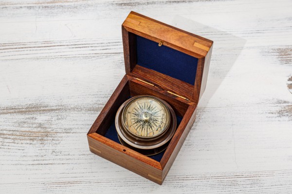 Kompass Lupe Vintage