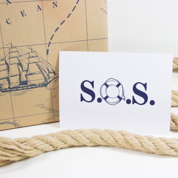 Postkarte SOS