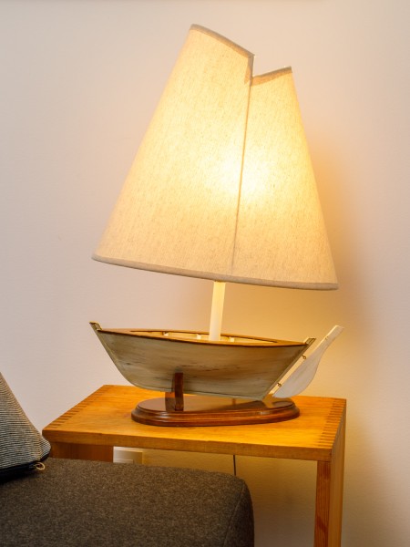 Segelboot Lampe weiß