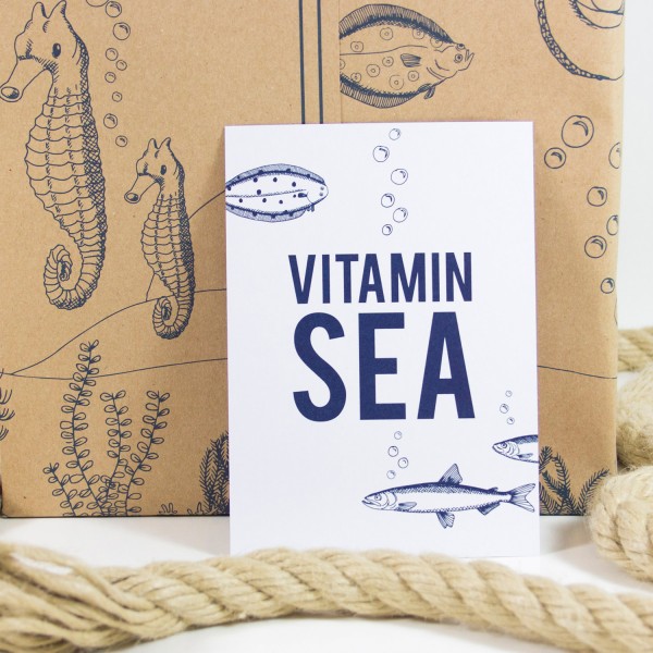 Postkarte Vitamin Sea