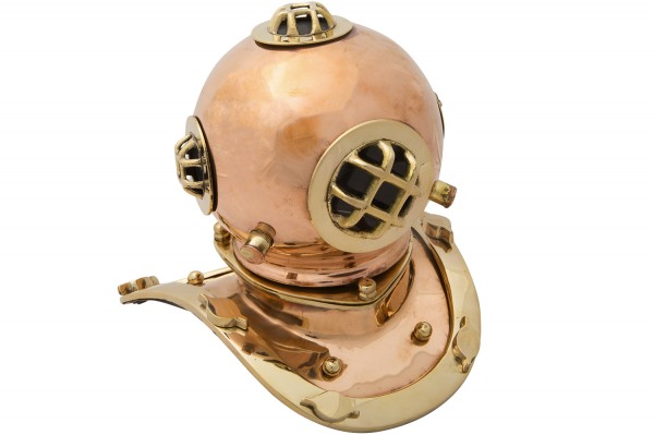 Deko Taucher Helm Miniatur Tauchen Blech Retro 17,8cm detailgetreue Nachbildung 