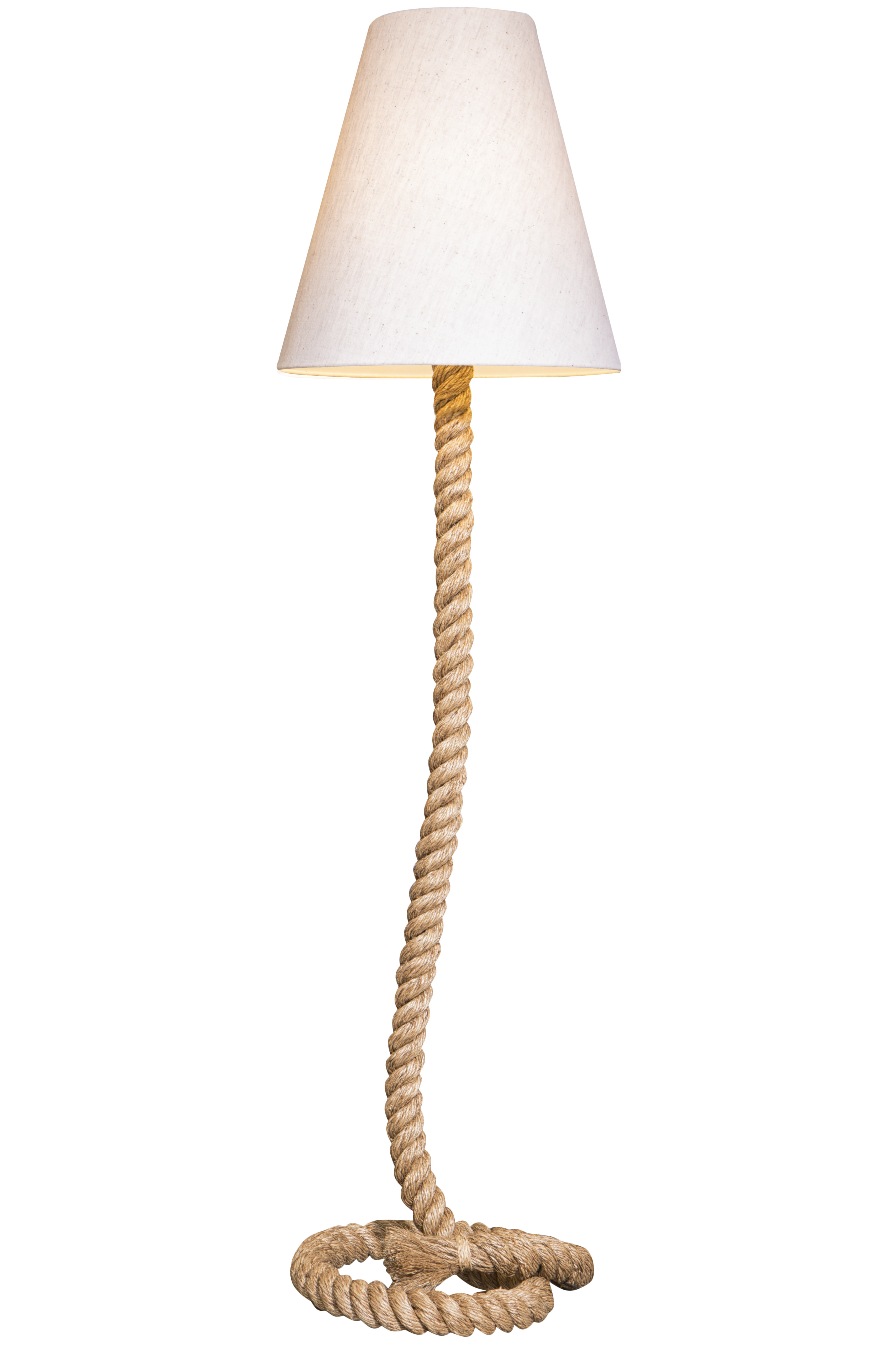 Stehlampe Taulampe Tau 160cm beige natur Maritim Design Stehleuchte 