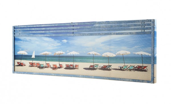 Strandbild Strandstühle, Meerblick | Wandbilder | Wohnaccessoires