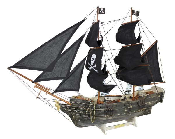 Nautische Schiffsmodell Piratenschiff Schiff Modell für Tischdeko Schwarz 